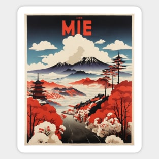 Mie Japan Travel Vintage Tourism Poster Sticker